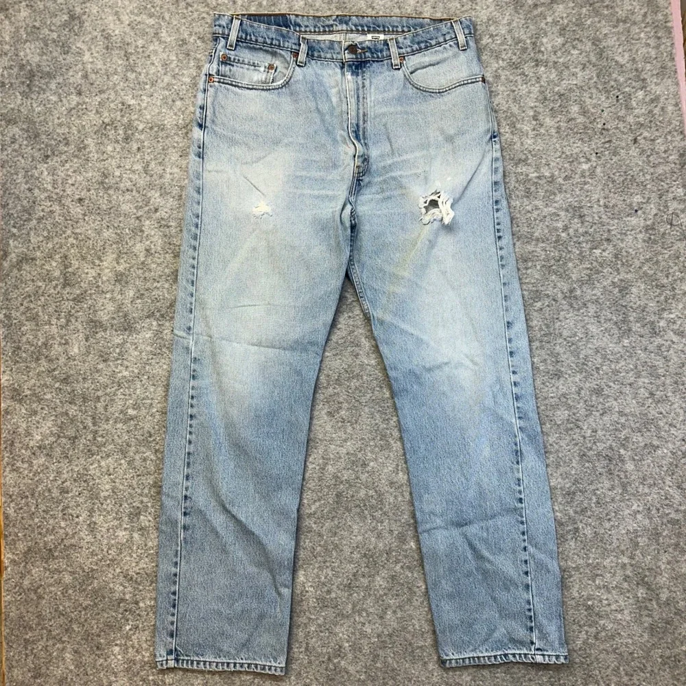 Lot of 4 Levis 505 Straight Jeans Men's 38x32 Blue Work Pants